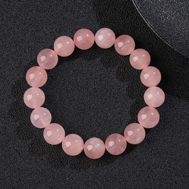 Мадагаскар Натуральный Розовый Кварц Круглые Бусины Браслет Набор для DIY