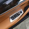 FIT FOR BMW 5 Series G30 G38 2018-22 ABS Carbon LHD Car Window Switch Lift Button Frame Cover Trim Chromium Electroplating 4PCS