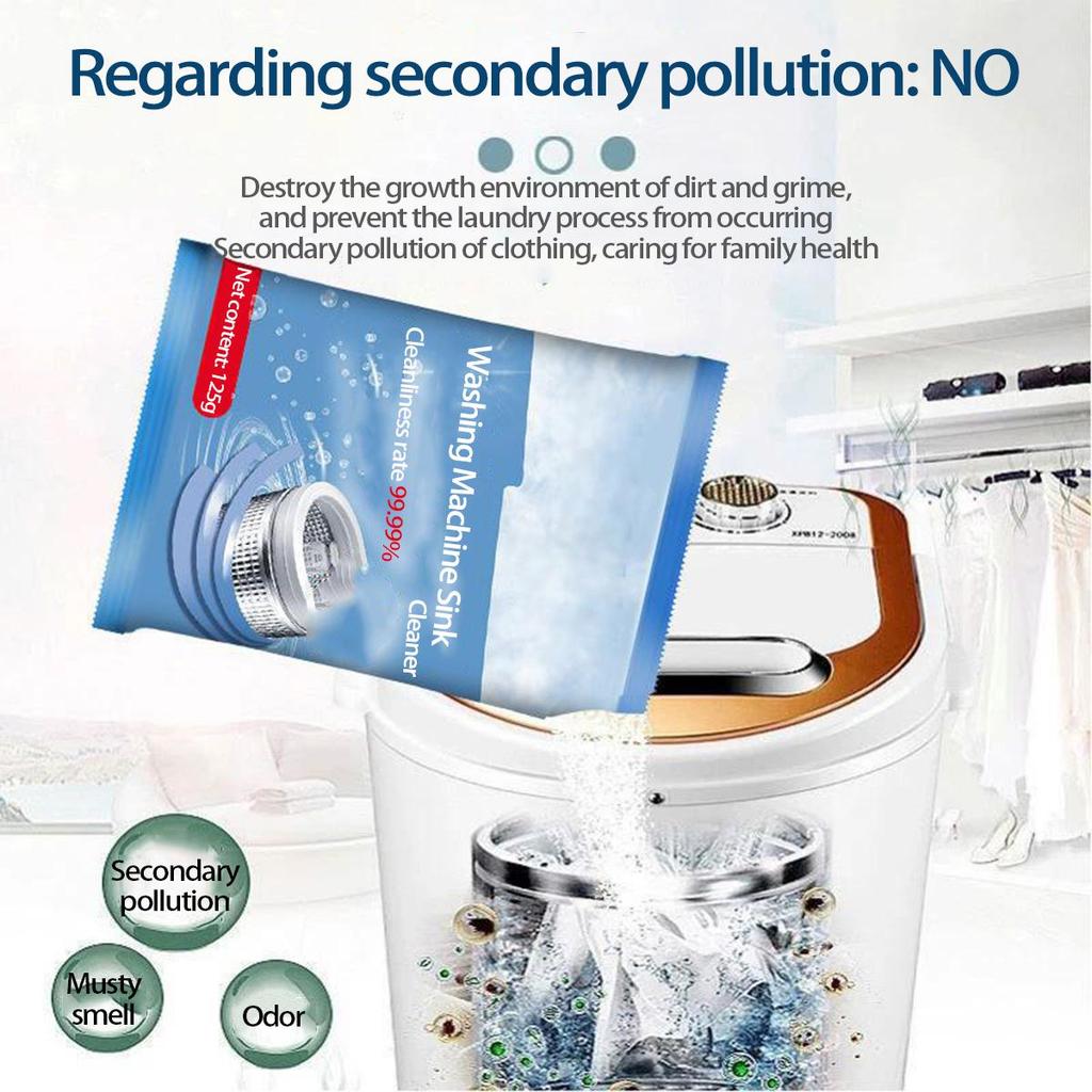 Кислородный очиститель для стиральной машины - Стерилизует, дезинфицирует и удаляет накипь с эффективностью 99%