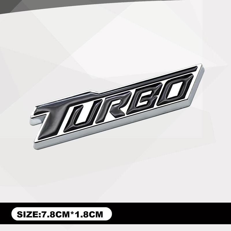 3D Turbo Наклейки Эмблема на крыло Задний багажник Наклейки Стайлинг автомобиля Украшения Авто Внешний Декор Аксессуары