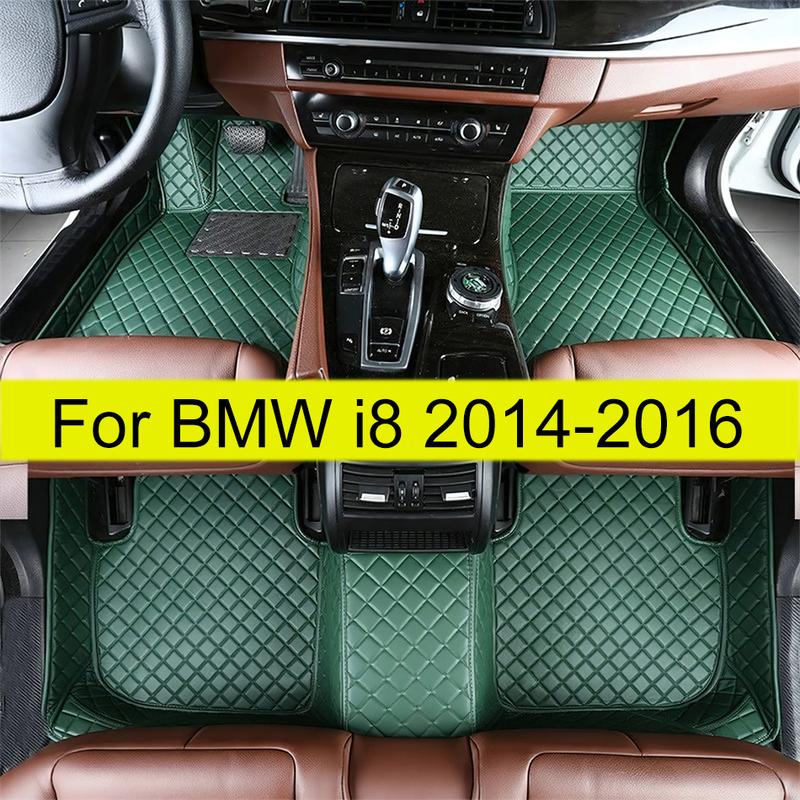 Car Floor Mats For BMW i8 2014 2015 2016 Auto Foot Pads Automobile Carpet Cover Interior Accessories