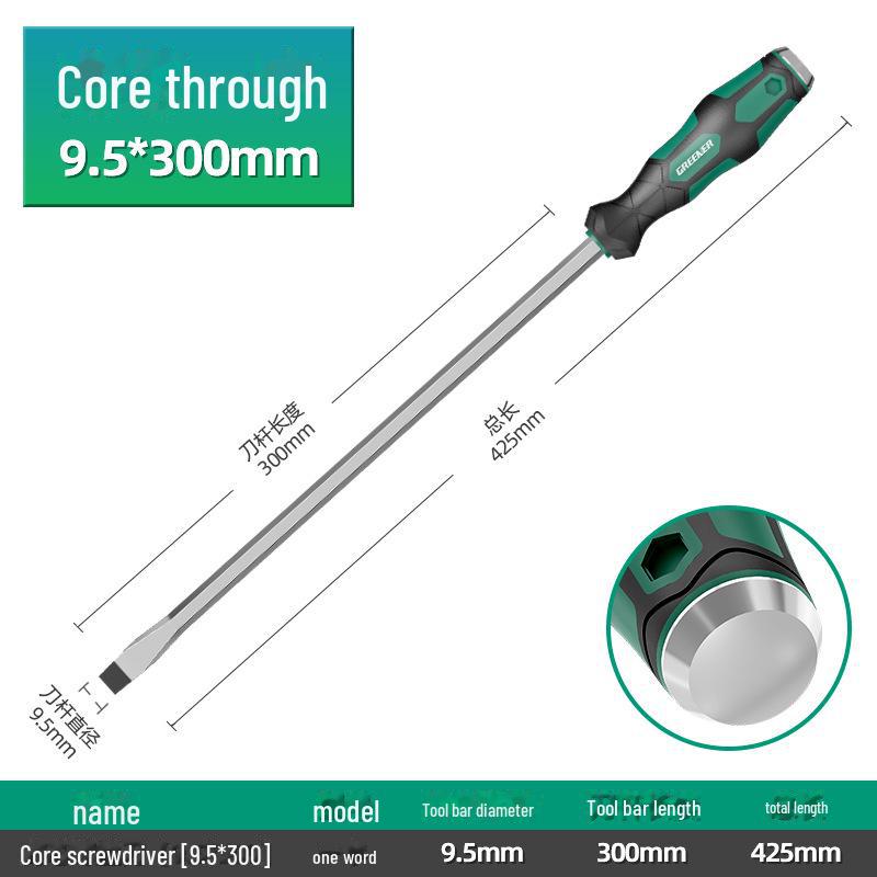 Набор промышленных отверток Green Forest Master с плоской головкой и крестовой головкой