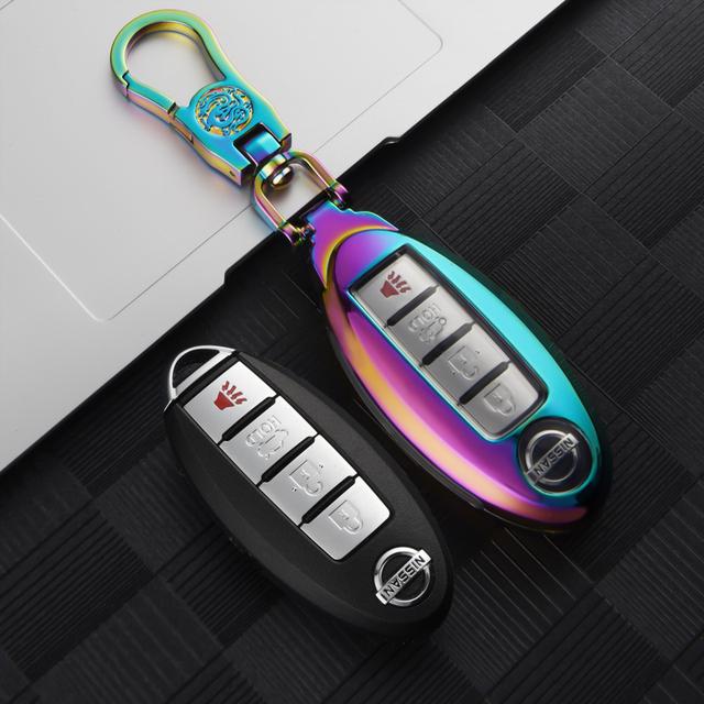 Чехол для ключей из цинкового сплава для Nissan Versa Maxima Rogue Armada Sentra Qashqai X-Trail для Infiniti FX35 QX50, аксессуары