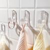10/5 шт акриловый прозрачный клейкий крючок крючок для одежды кухня ванная комната стены без отверстий прочные клейкие крючки для вешалки домашний органайзер