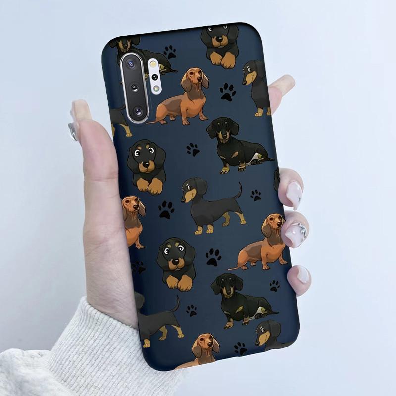 For Samsung Galaxy Note 10 Plus N970F N975F Phone Case Butterfly Flower Girl Design Soft Silicone TPU Back Housing Note10 Covers