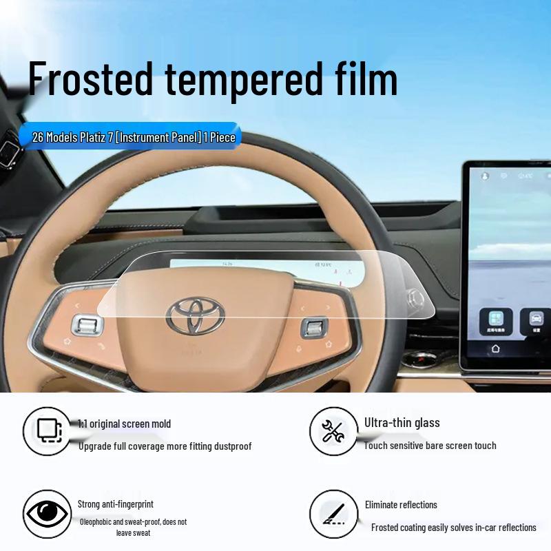 Совместимая защитная пленка из закаленного стекла для 26 моделей Toyota Yaris L – Защита консоли навигации в салоне