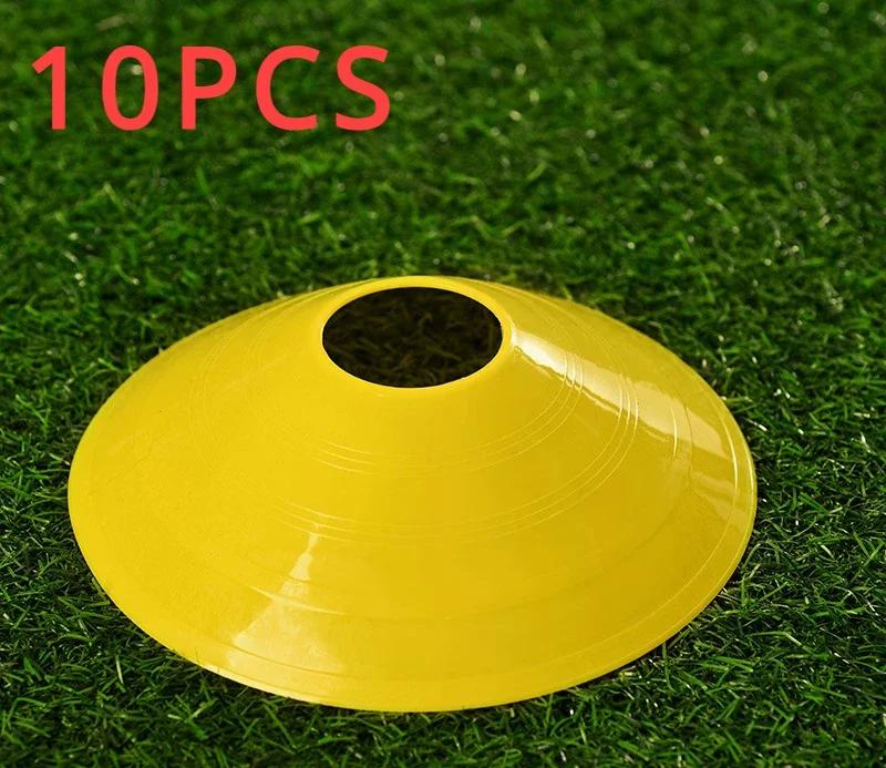 10pcs Football Training Sign Disk Obstacle Sign Cone Kids/Adult Agility Exercise Obstacle Avoidance Football Sports Accessories
