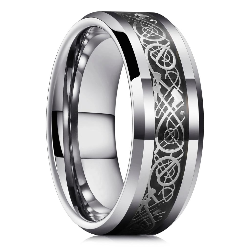 Charm Couple Rings Romantic Women Rhinestones CZ Rings Set Trendy Men Stainless Steel Rings Wedding Band Jewelry For Lover Gifts
