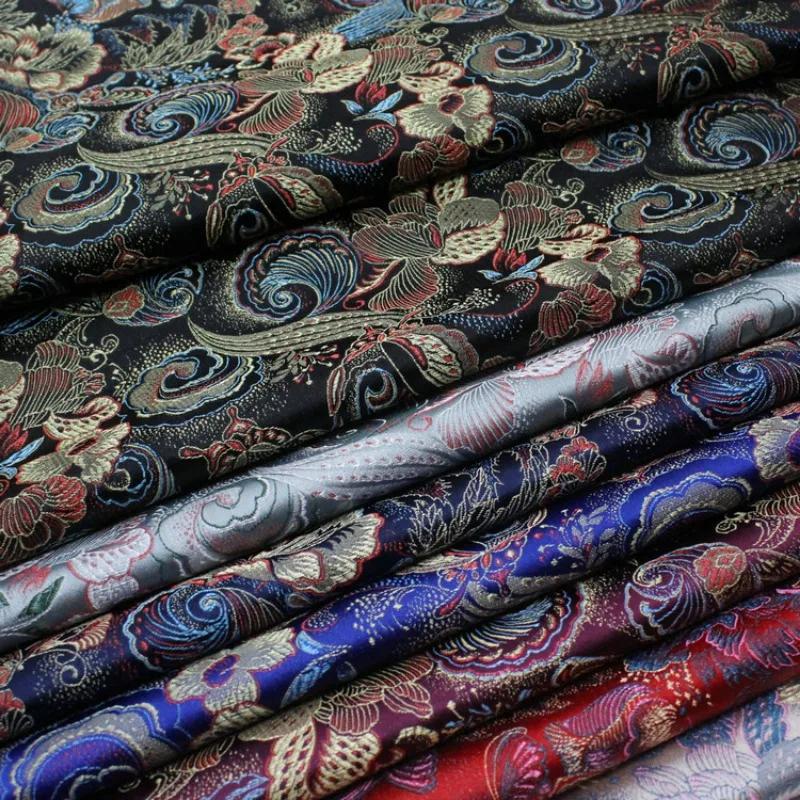 100x75 см жаккардовая шелковая парчовая ткань в китайском стиле китайский хам чонсам одежда декоративная ткань для подушек ткань для подушек