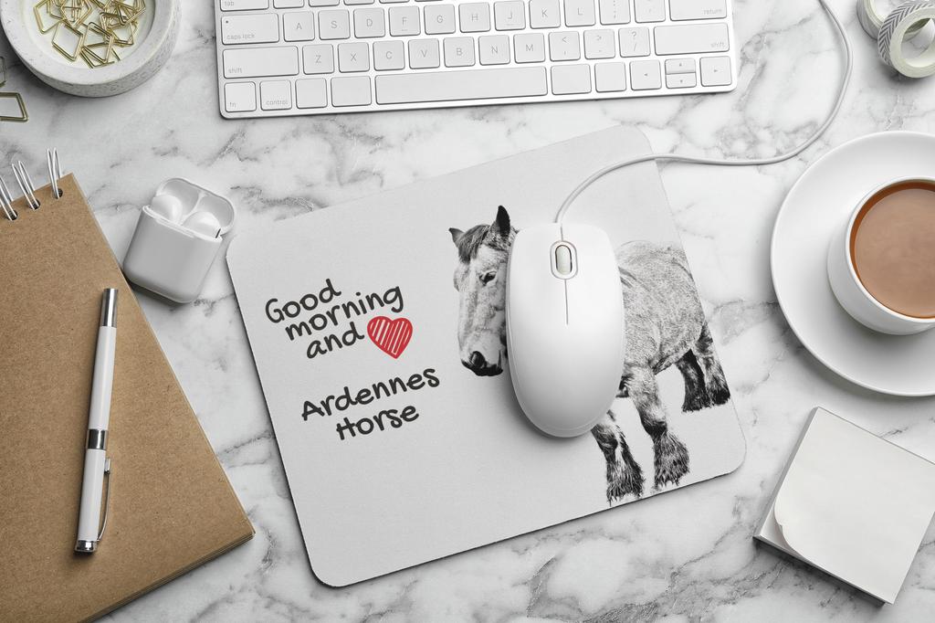 Ardennes Horse – Mouse pad with print, personalized pad with a horse | Art-Dog