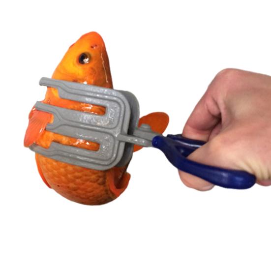 Fish Gripper 3-Claws Anti-slip Ergonomic Handle Multifunction Fishing Pliers Grabber Fish Control Clamp Catcher Tong Outdoor Fishing Accessories