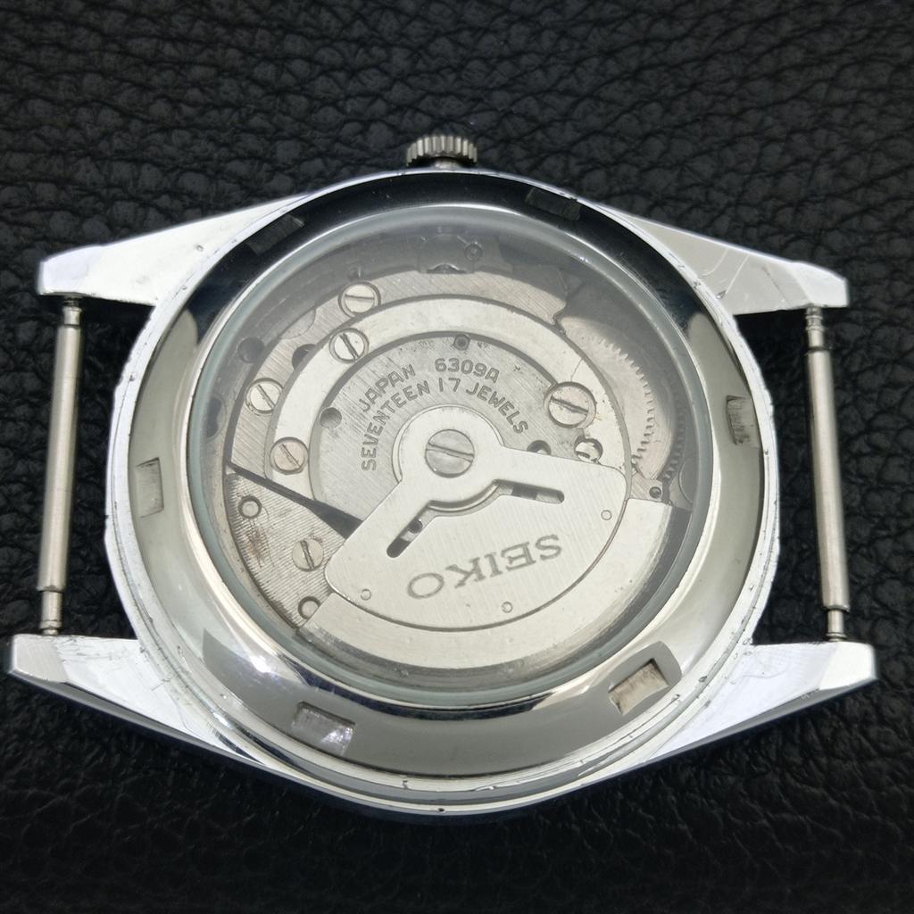ВИНТАЖНЫЕ ОТРЕМОНТИРОВАННЫЕ МУЖСКИЕ АВТОМАТИЧЕСКИЕ ЧАСЫ SEIKO 6309A ЯПОНИЯ ЗЕЛЕНЫЙ ЦИФЕРБЛАТ a443161-1