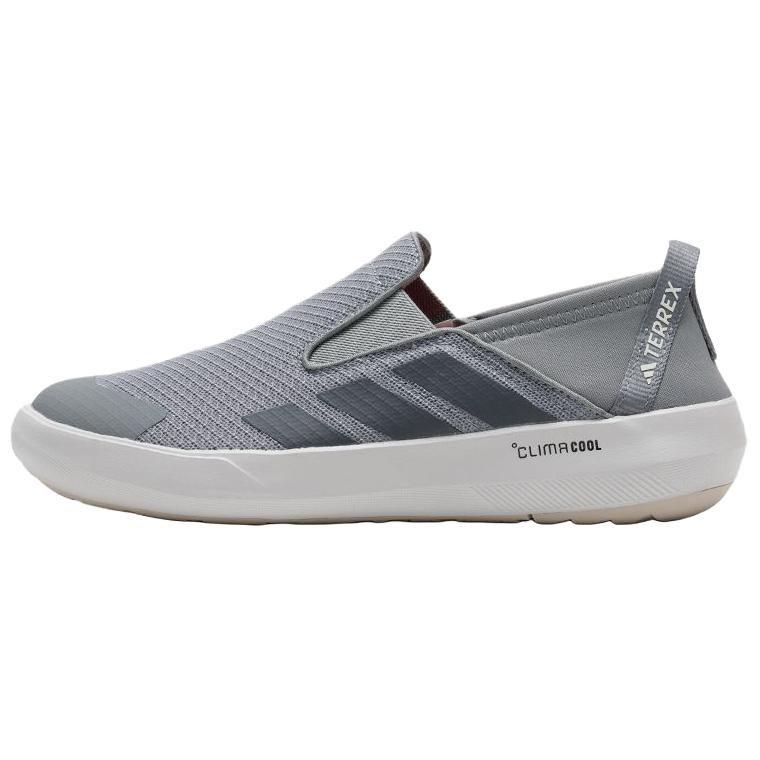 adidas Terrex Лодочные Нескользящие Износостойкие Низкие Туристические Ботинки Унисекс Серые JR1820