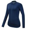 Womens Cycling Long Sleeve Jersey Breathable Moisture Wicking Performance Top Road Bike Riding