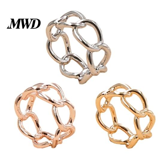 Anti-oxidation Scarf Clip Hollow Chain Ring, Modern Retro Accessory Fashion Holder for Women Shirts Shawls Neckerchiefs Decorative Ring