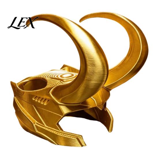 Funny Cat Helmet Horn Crown Helmet, Golden Headpiece, with Ear Holes, Pet Dress-up Cosplay for Halloween Theme Parties Photo Props