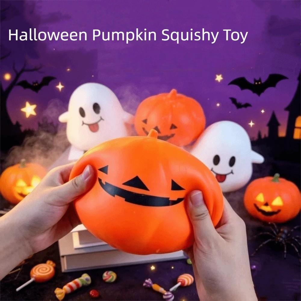 Release Hand Halloween Pumpkin Squishy Toy Relax Gift Slow Rebound Fidget Toy For Adult