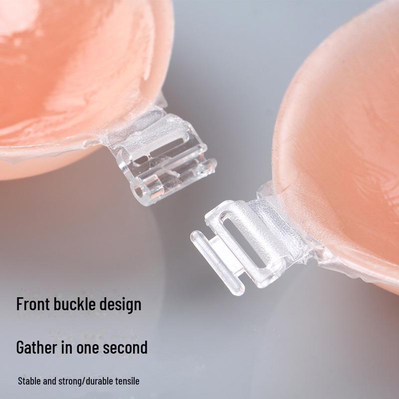 Silicone Push-Up Invisible Bra - Seamless, Anti-Exposure & Anti-Bump Design for Enhanced Small Busts