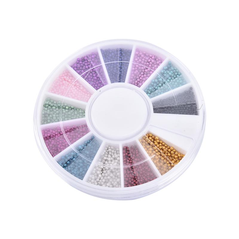 3D Микробисер Нейл-арт Икра Кончики Украшение Маникюр Сделай сам Колесо