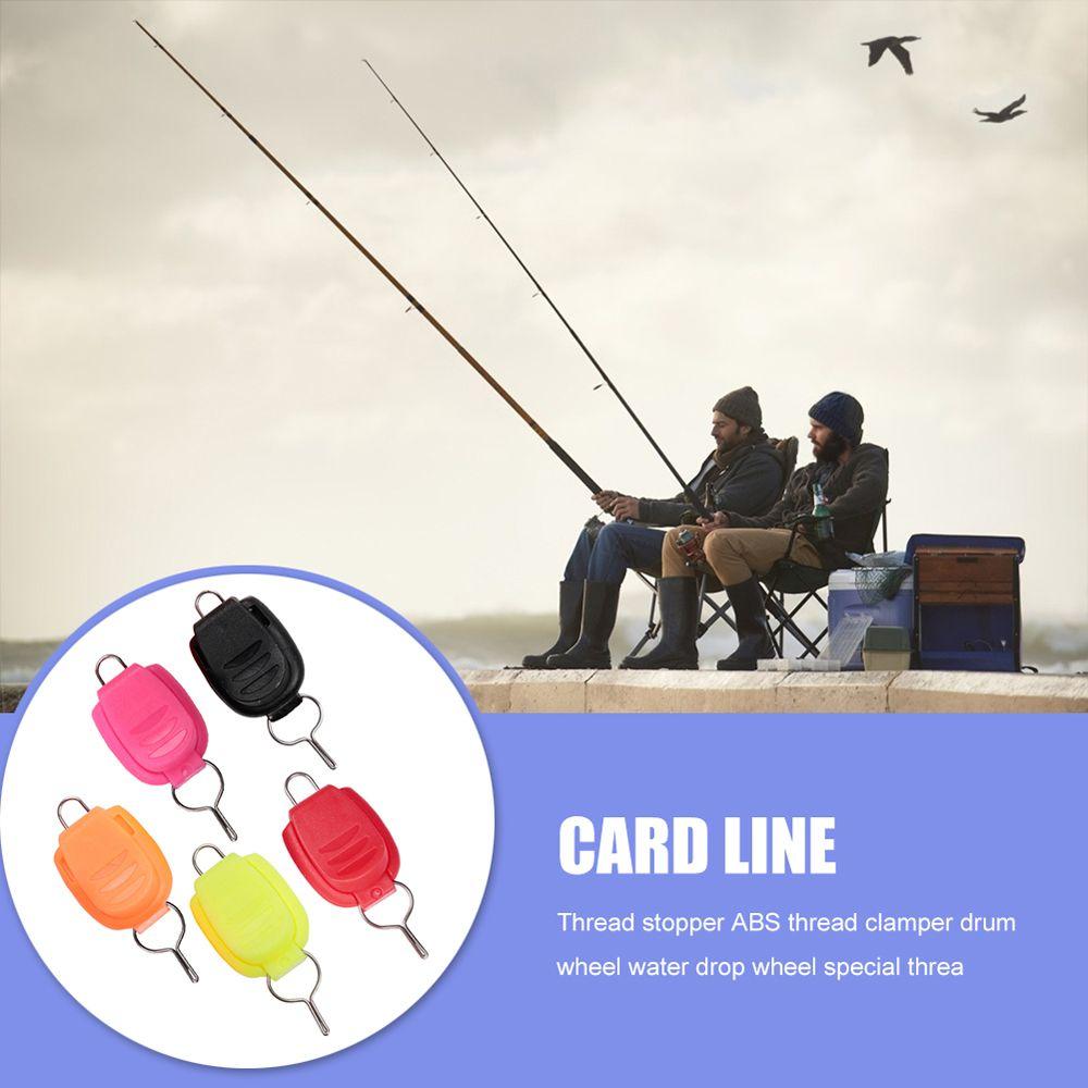 Holder Buckle Stopper Card Line Device Baitcasting Drum Reel ABS Thread Clip Fishing Line Stopper