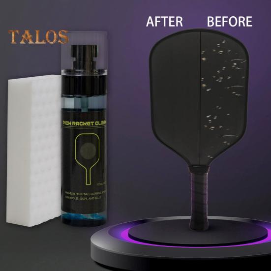 Очиститель-спрей Pickleball Paddle с губкой Экологичное средство для удаления пятен без запаха Эффективное чистящее средство Pickleball Paddle