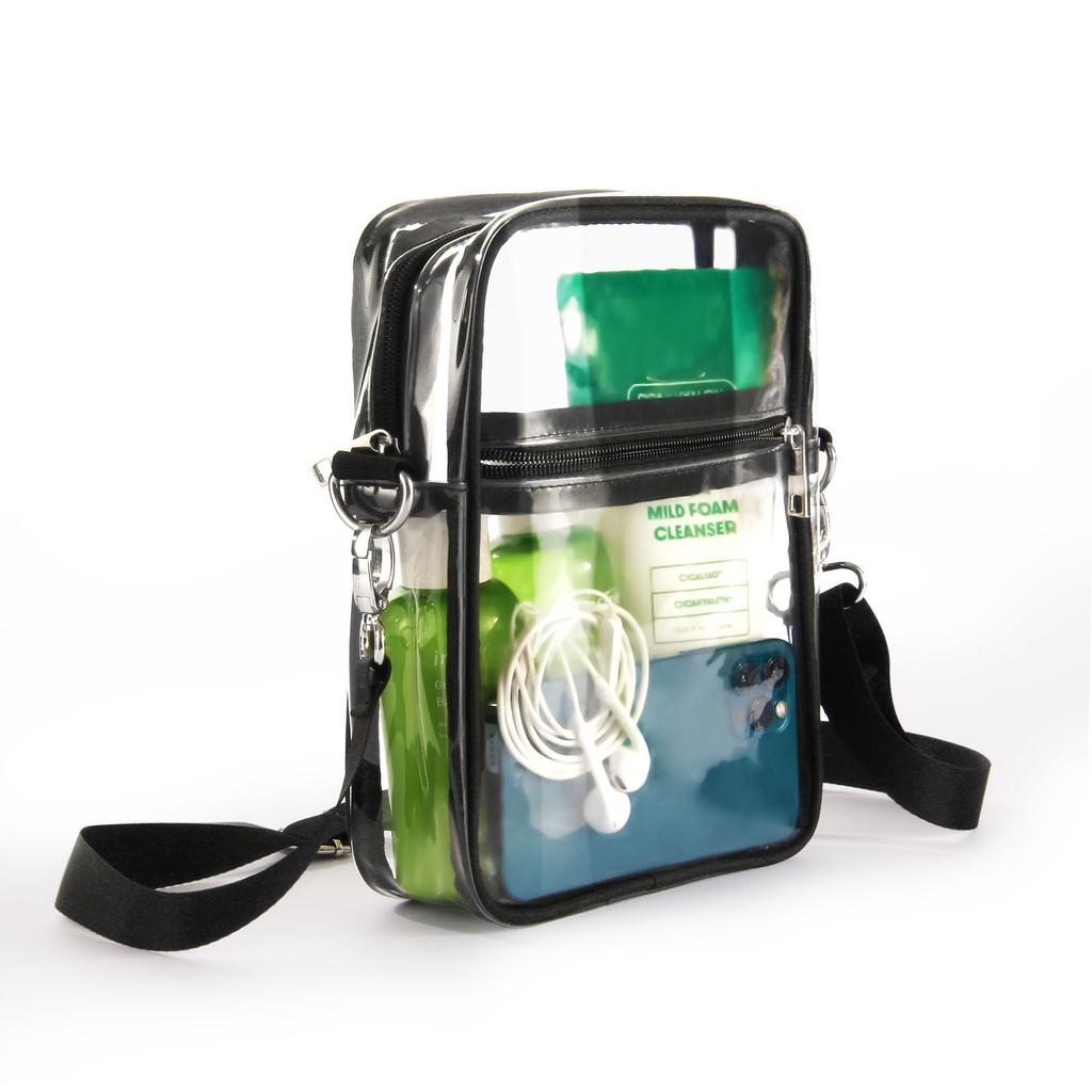 Прозрачная сумка-кошелек через плечо Прозрачные сумки Стадион Одобрено для концертов Фестивалей Спортивных мероприятий для женщин и мужчин