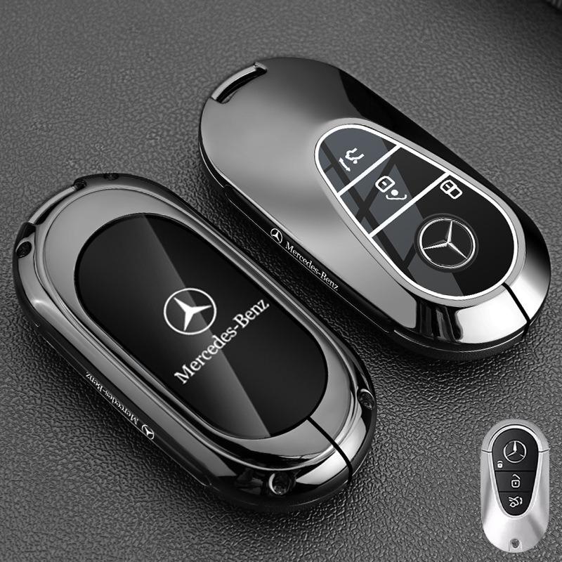 Zinc Alloy Car Key Case Cover for Mercedes Benz A E C CLA CLS G S SL GLB GLC GLA GLS GLE Class W204 W212 SLK SLC AMG Clk EQB EQC tt1