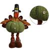 Thanksgiving Decoration Turkey Doll with Telescopic Legs Autumn Decors Turkey Figurine Festival Farmhouse Home Ornaments