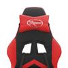 Gaming Chair Swivel Black and Red Artificial Leather