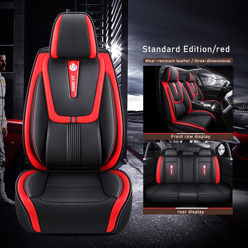ZHOUSHENGLEE Leather Car Seat Covers For Honda Civic Accord CR-V Fit Odyssey Pilot City Jazz Vezel Elysion Jade Car Accessories