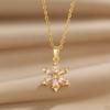 New Versatile Light‑Luxury Flower‑Pendant Women Necklace, Niche‑Designed High‑End Stylish Collarbone Chain