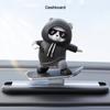 Creative Cute Skateboard Bear Car Center Console Moving Scooter Bear Car Decoration Ornaments Interior Accessories