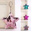 Women Glitter Sequins Star Car Keychain Key Ring Bag Hanging Ornament Pendant