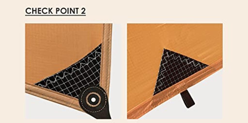 ZEROGRAM Minimalist Hexa брезент Hexa легкий брезент 350 x 360 УФ-устойчивый к воде, легко устанавливается и снимается, в комплект входят колышки для растяжек (ОЛИВКОВЫЙ) / затенение,