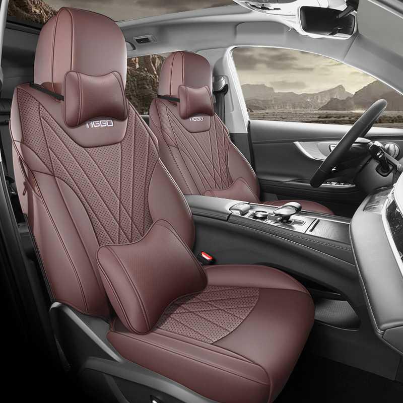 All-Season Tiggo 8 Plus Seat Covers: Full Wrap-Around Design, Universal Fit, Dedicated Car Seat Cushions