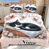 Sleepingcat Customize Your Name Duvet Cover Soft Bedding Set For Bedroom Guest Room And Dorm Decoration Threepiece Set Includes 1 Duvet Cover 2