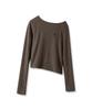 AVANDRESS Hazle Hairly Unbalanced Tee_4Colors