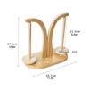 Yarn Holder Spinner Magnetic Yarn Dispenser Pendulum Rotating Yarn Spinner Wooden Double Yarn Spindle Sewing Tool Knitting