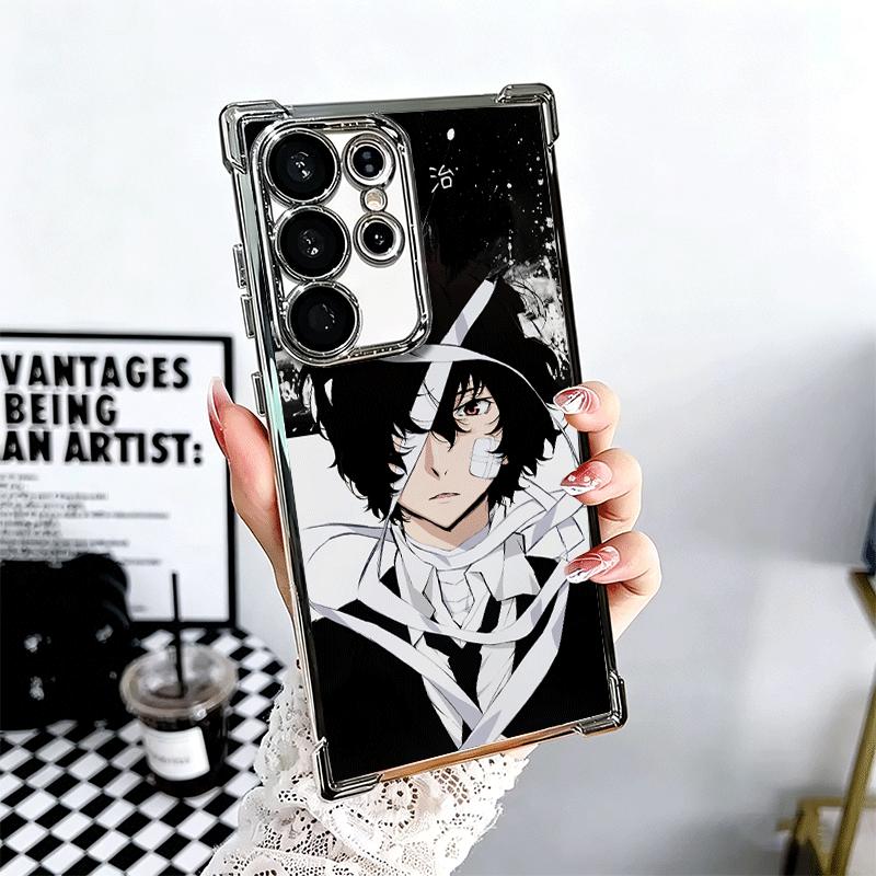 Чехол для телефона Bungo Stray Dogs Дазай с покрытием для Samsung Galaxy S24 S25 FE S26 Edge S23 Ultra S22 S21 Plus S20 Противоударный с подушкой безопасности Co