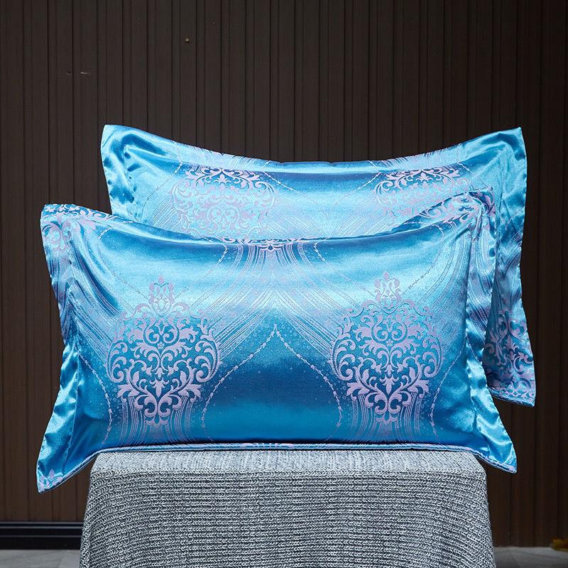 1 пара наволочек-конвертов из атласного жаккарда Tribute, наволочки для взрослых размером 48*74 см, наволочки для комфорта на весну/лето, наволочки без вставок