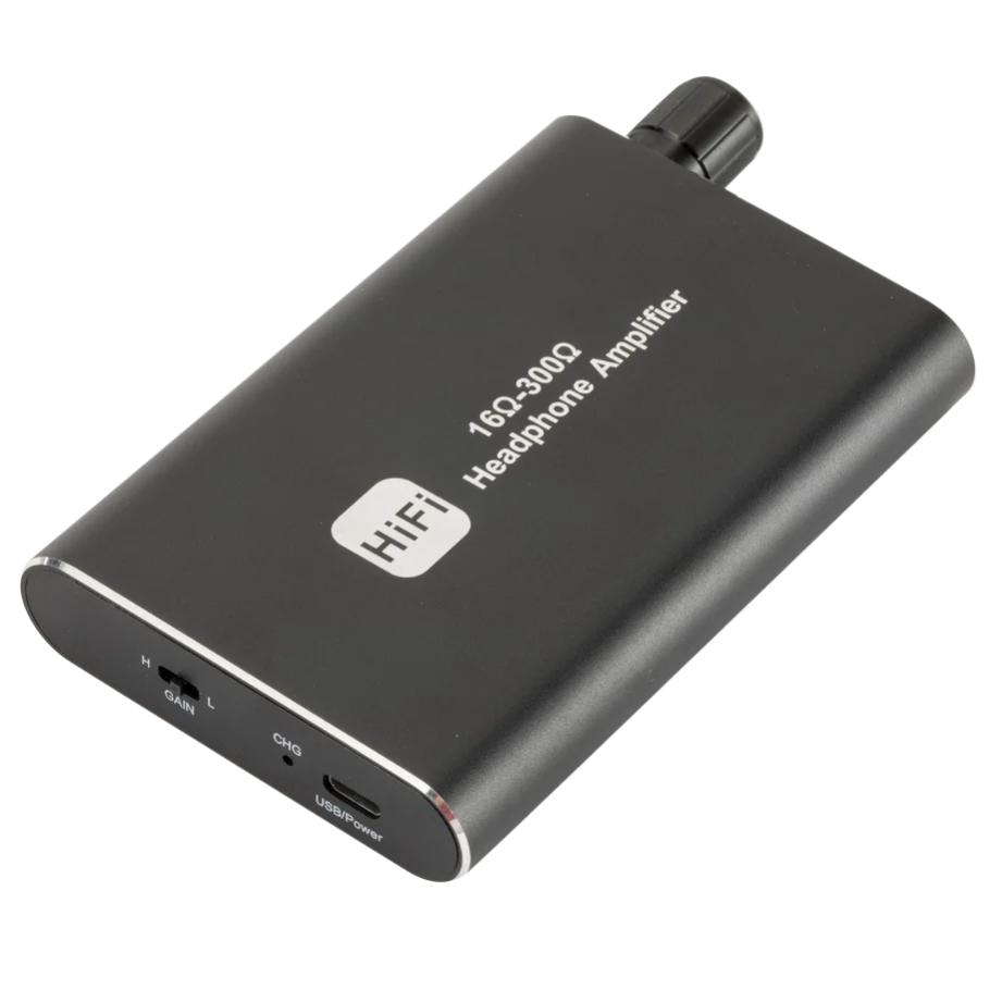 Grwibeou 16-300 ohm Headphone Amplifier 16-150 ohm HiFi Earphone Amplifier 3.5mm Jack Aux Portable Adjustable Audio Amp