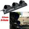 1pcs Black Car Three Hole Mount Gauge Holder Universal 52mm A-Pillar Pod Gauge Holder Only for Left Hand Drive Cars