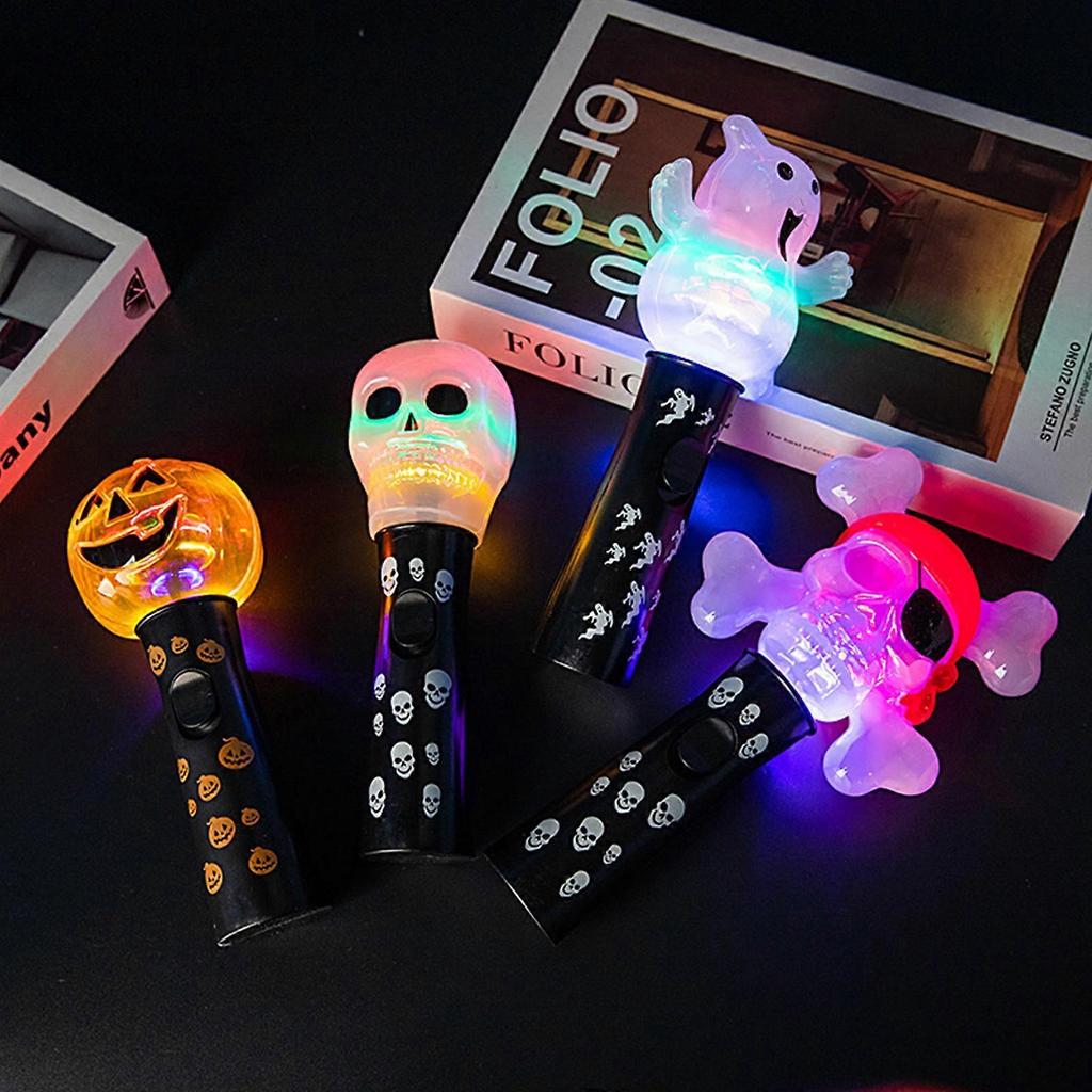 for Creative Design LED Light Luminous Shining LED Light for Halloween Decoration Party Favors Kids Children Toys Gift  Pirate skull
