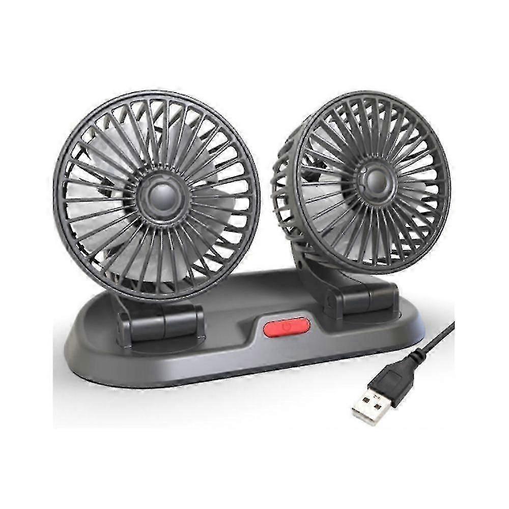 Newly Double Cooling Car Fan Presencte, Upgraded Portable Vehicle Cooling Fan