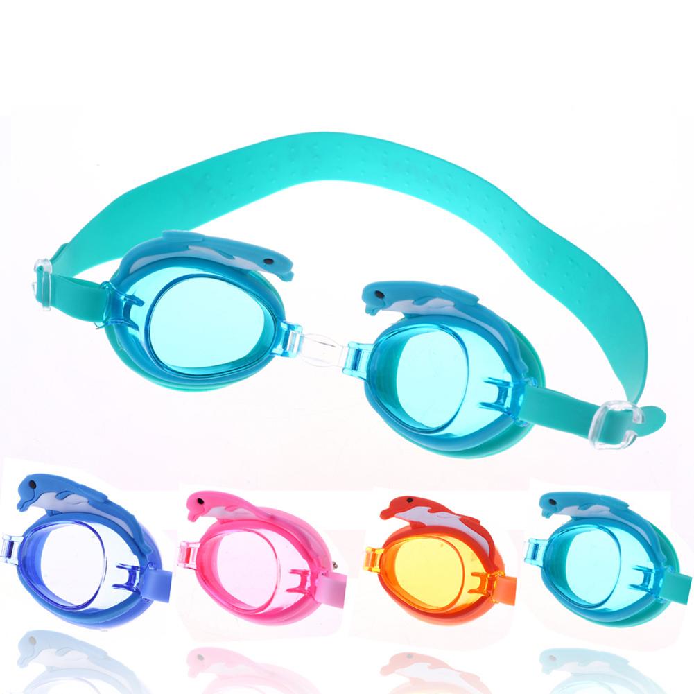 Children Waterproof Dolphin Swimming Goggles Cartoon Glasses Anti-fog Swimming Accessories