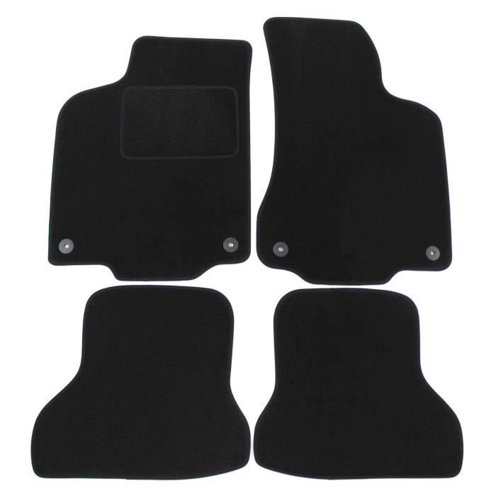Tapis De Sol - VW - Polo 6N - Velours Noir - Sur Mesure - Renforcé Pédale