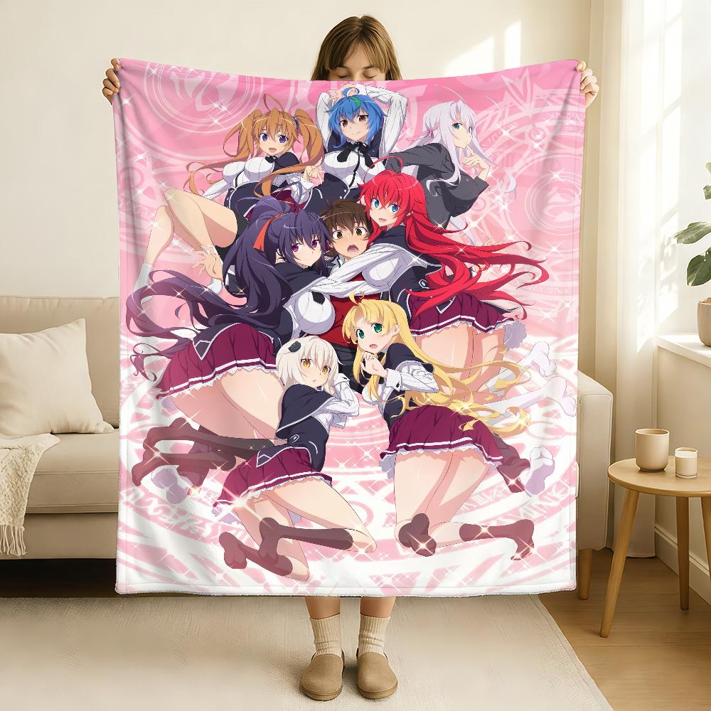Плед High School DXD Мягкий и приятный для кожи Для дивана Кровати Дневного сна Покрывало Одеяло на все сезоны