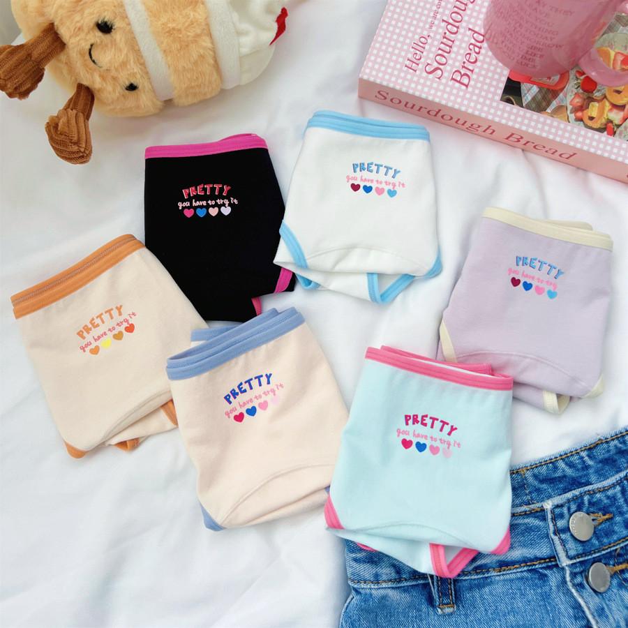 N8622 Sweetheart Womens Cotton Underwear Stylish Colorful Triangle Panties Breathable Antibacterial Design For All Seasons