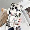 Чехол для телефона Funda для Apple iPhone 17 Pro Max 11 13 17e 14 15 Pro 7 8 XR XS MAX 12 Air 16 Ретро-узор