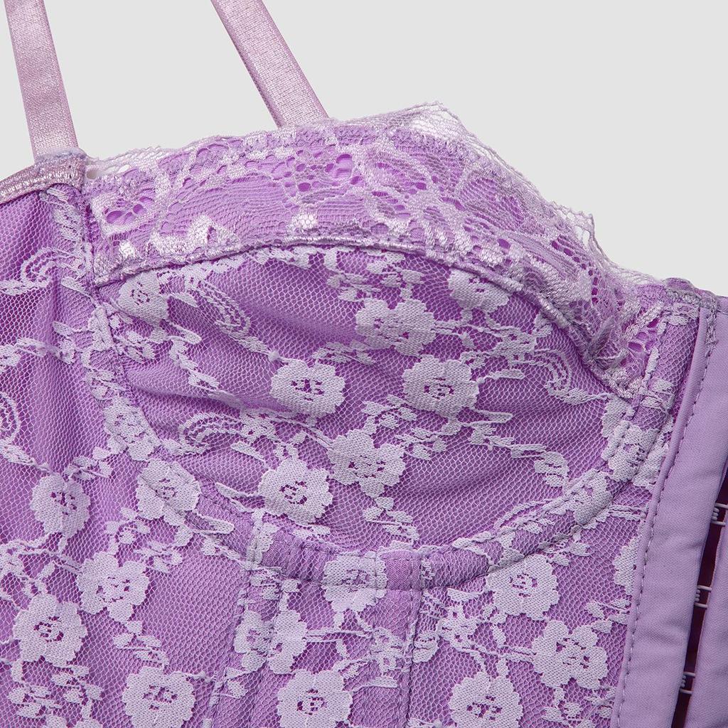 Женская сексуальная однотонная кружевная майка Fishbone со стальным кольцом, обтянутая бюстом, пряжкой, открытой спиной, маленькая майка